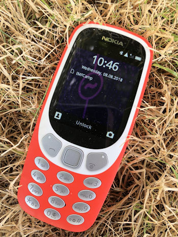 A GSM phone on the EMFCamp network